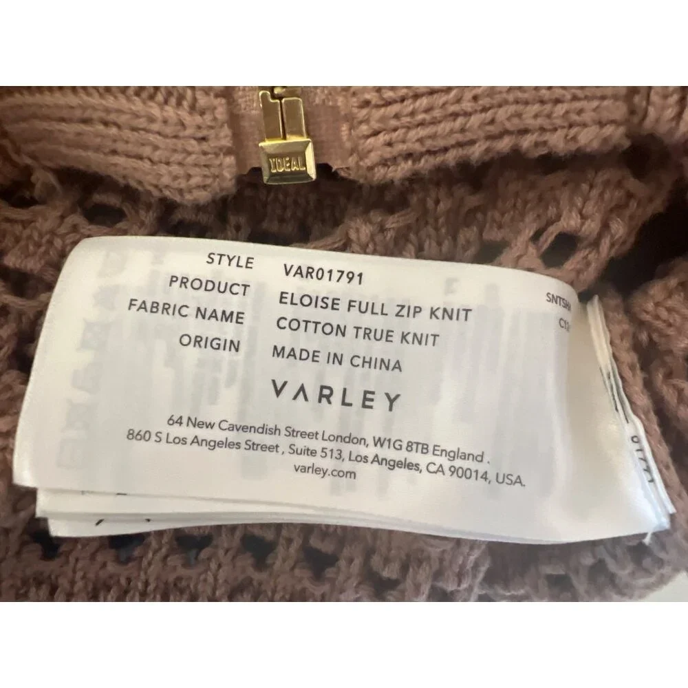 Varley Eloise Cedar Full Zip Knit Jacket - Picture 5 of 6